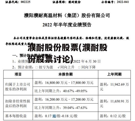 濮耐股份最新动态全面解读