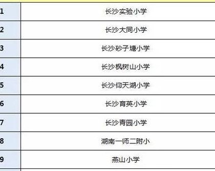 长沙小学最新排名榜单及教育实力深度解析